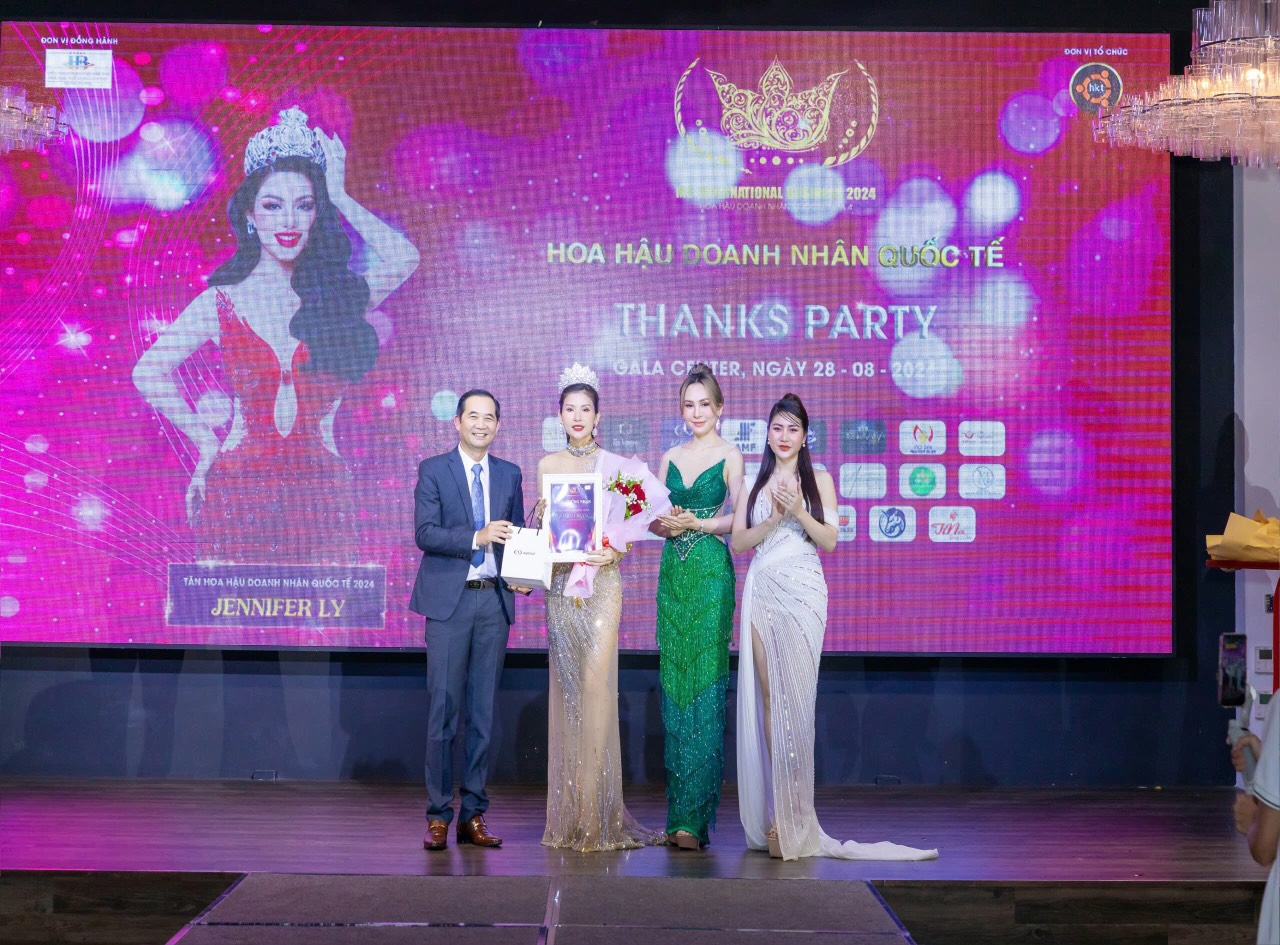 Người đẹp Ngô Minh Trang được trao bảng chứng nhận Á hậu 3 Ms International Business 2024