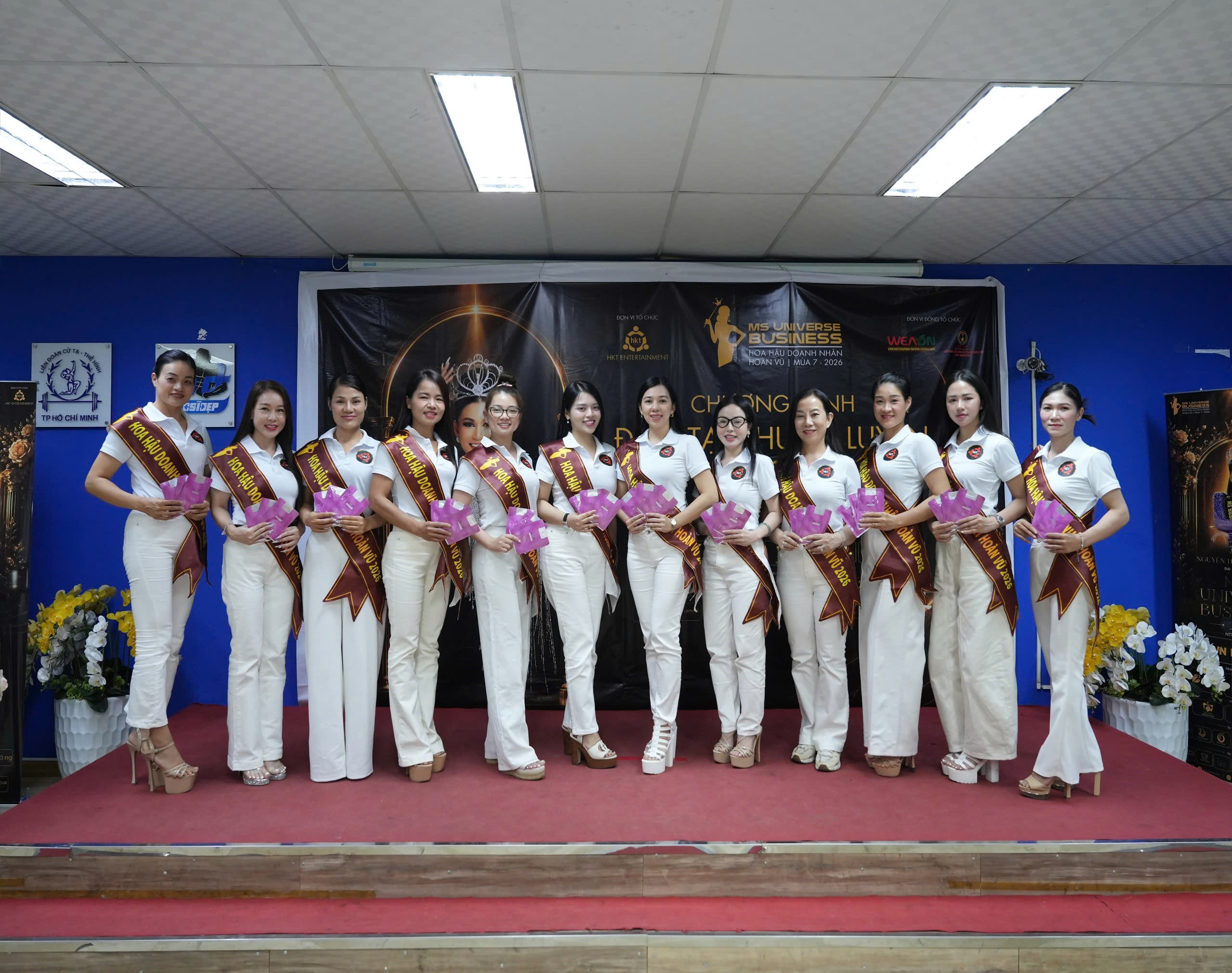 Thí sinh Hoa hậu Doanh nhân Hoàn vũ – Ms Universe Business 2026 tích cực luyện tập trước vòng chung kết